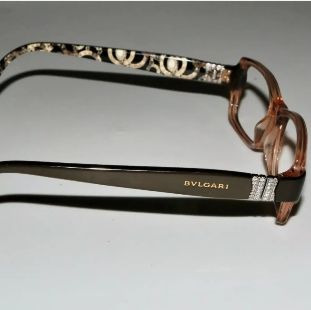 Bvlgari 4051-B eyeglass frames - transparent front, jeweled sides - Picture 5 of 11
